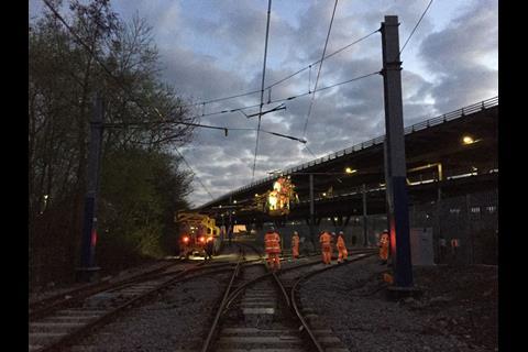 This followed the completion of work to install 750 V DC overhead electrification on the Tinsley Chord.